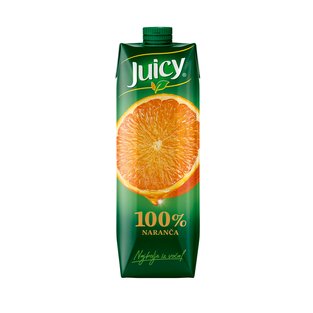 JUICY 100% Naranča 1l 1/6