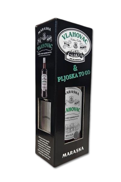 VLAHOVAC 36% 0,7L + PLJOSKA - GIFT BOX