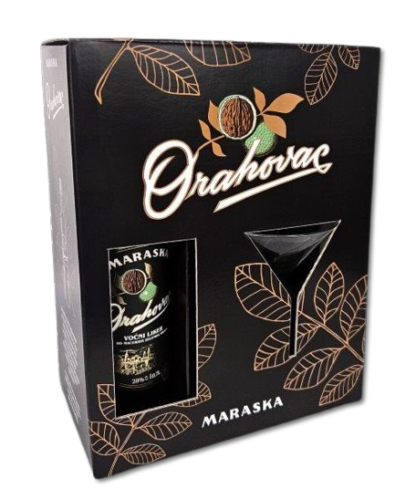 ORAHOVAC 28% 0.7L + MARTINI ČAŠA - GIFT BOX